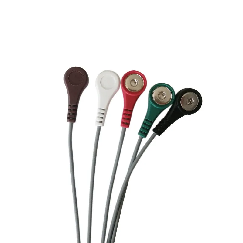 Holter рекордер ЭКГ кабель для пациента 5 выводов защелка 4 0 AHA СТАНДАРТ Ge Seer