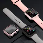 Стекло + чехол + ремешок для Apple Watch band 44 мм 40 мм 38 мм 42 мм 41 мм 45 мм, силиконовый спортивный браслет для смарт-часов iWatch 3 4 5 6 se 7