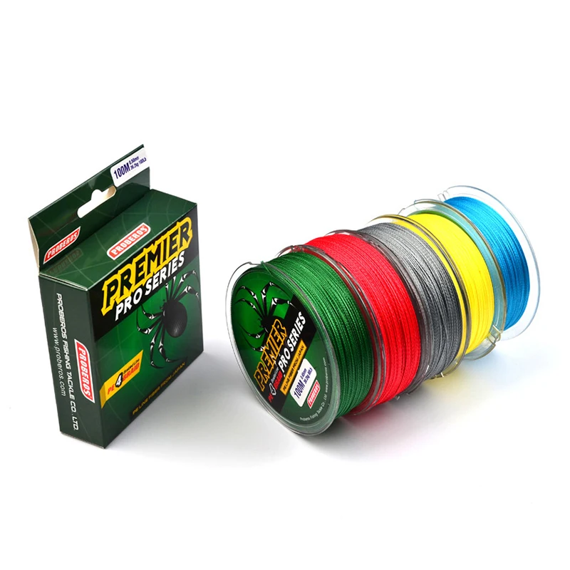 100 м 4 плетеные рыболовные лески 0 4-10 мм 6LB-100LB тест PE супер сильный Pull Multifilament