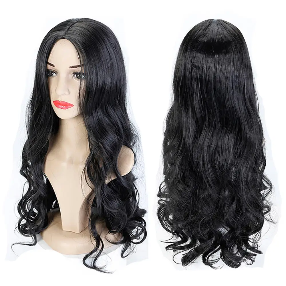 XAUGNUANG блонд черный коричневый цвет длинные вьющиеся волосы парики для женщин