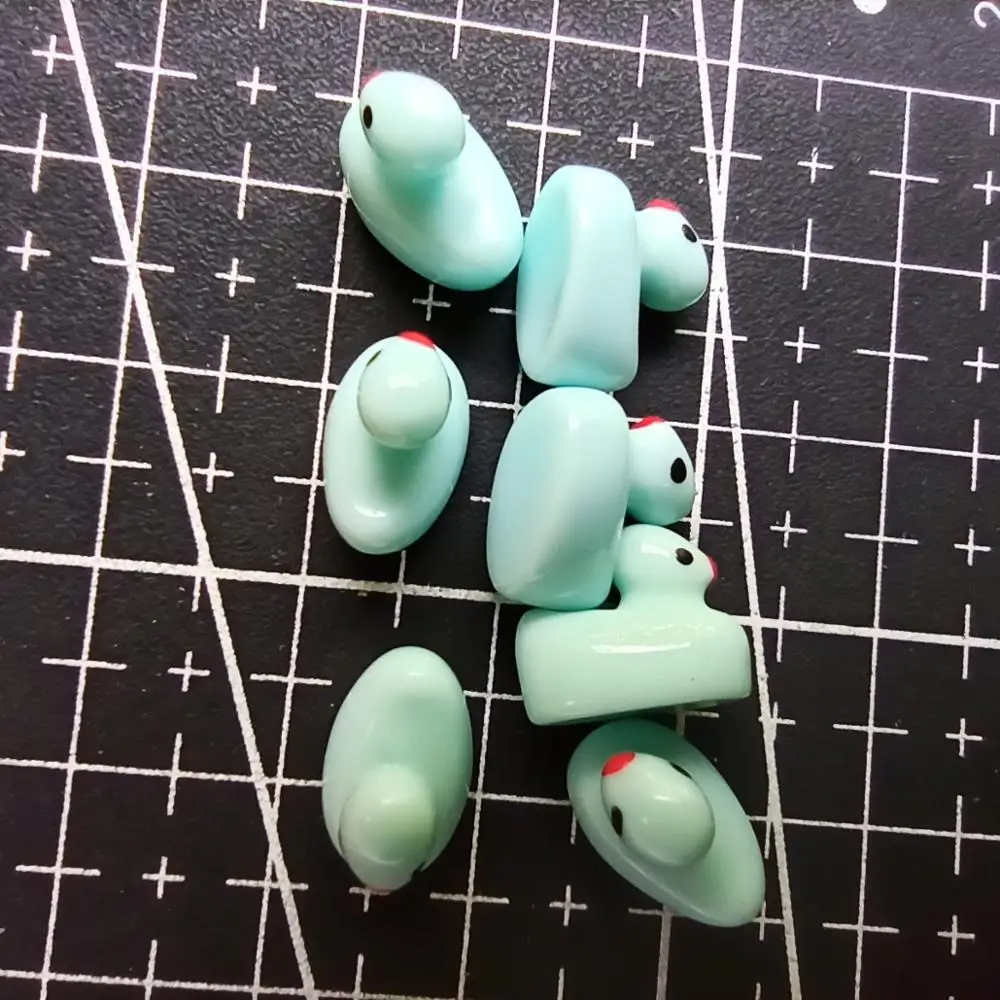 1 шт./лот смола твердая голубая утка мультфильм 11 мм сказочный сад гном мох