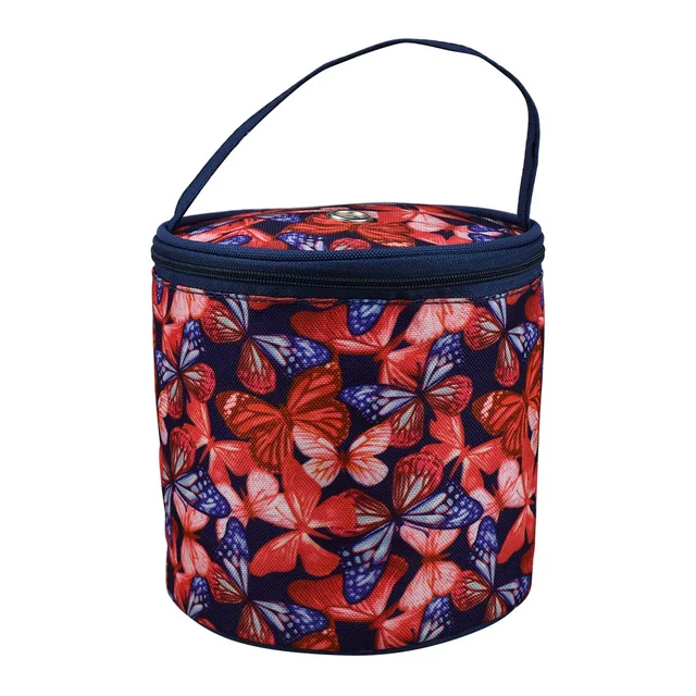 Butterfly Color Сумка для хранения вязальной пряжи, чехол из ажурной пряжи, сумка для вязания крючком, сумка для рукоделия, органайзер для хранения ниток, аксессуары для шитья, сумки - Цвет: Butterfly Color