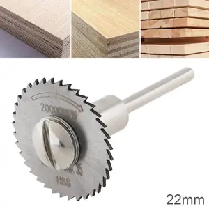 22 мм Мини полотна циркулярной пилы из быстрорежущей инструментальной стали HSS режущий инструмент оправки дисковое лезвие и круговым лезвием пилы 1 шт.