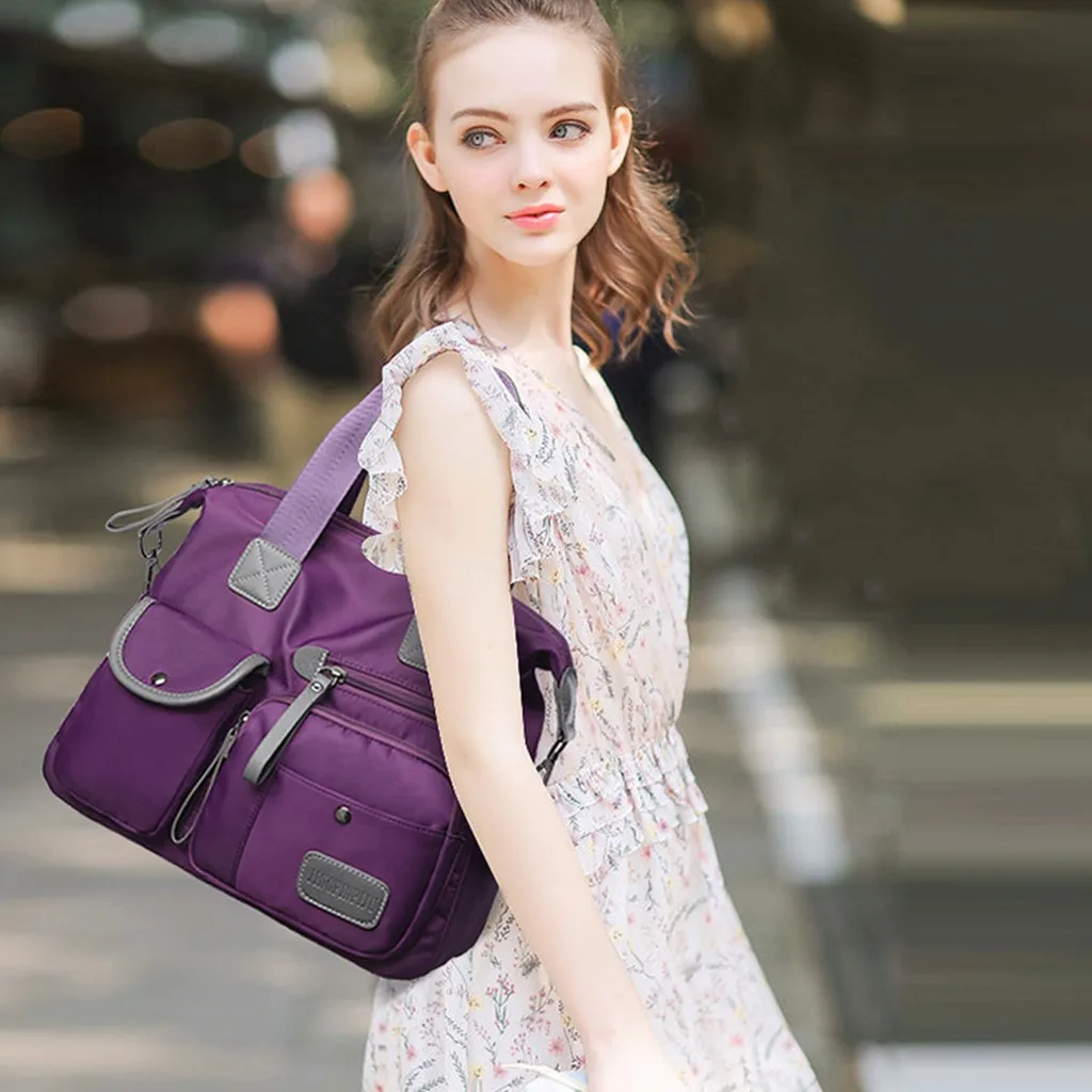 Популярная Спортивная женская сумка через плечо для улицы нейлоновая