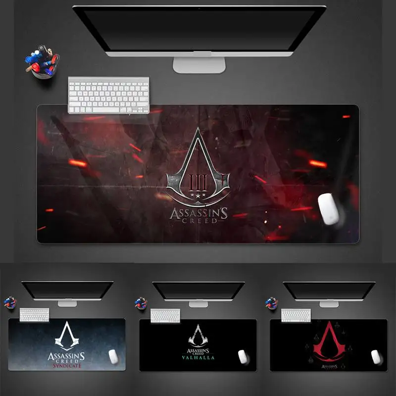 

Assassin's Creed Crest Gaming Player Mousepad Desk Table Protect Gamer Office Large Mouse Mat pad X XL Non-slip Laptop Cushion