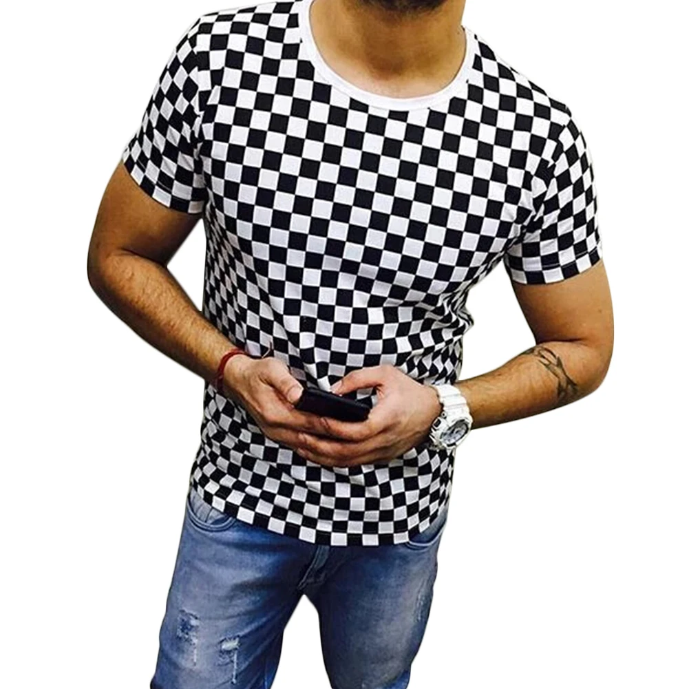 Goocheer Новое поступление Летняя мужская обтягивающая футболка с коротким рукавом