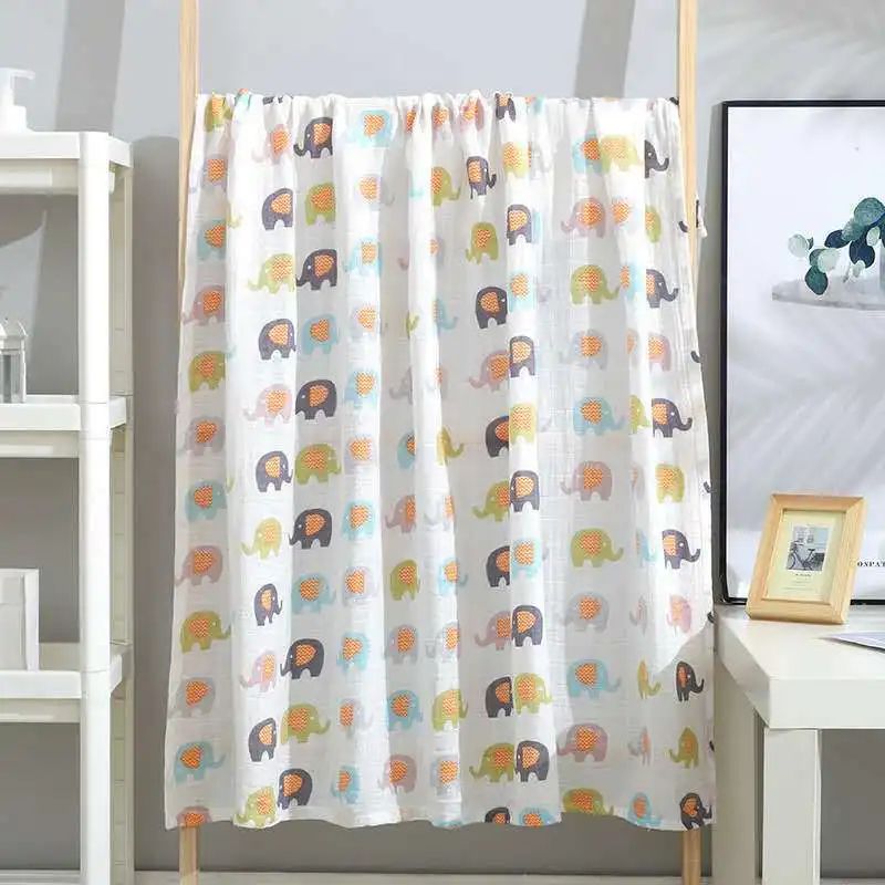 

110cm*120cm Swaddle Blanket Baby Blanket Bamboo Muslin Blanket Kids Baby Bath Towel Blankets Newborn Blanket Swaddle Cotton