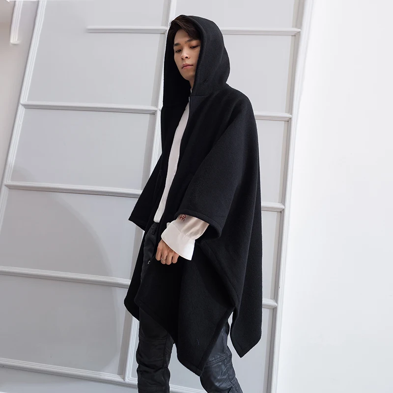 Женское длинное шерстяное пальто свободное Осень-зима | Мужская одежда