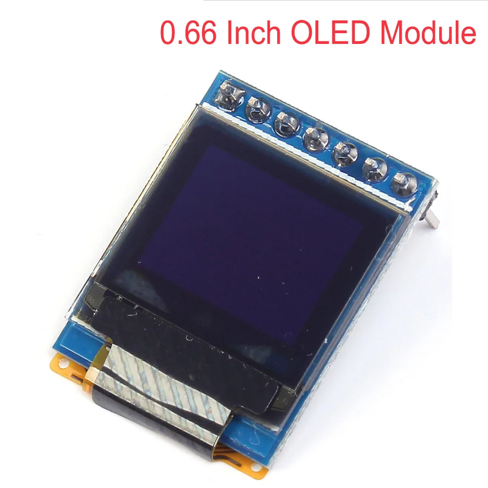 0.66 OLED Module OLED Дисплей модуль Экран I2C IIC Серийный модуль для Arduino 0,49/0,66/0,86/0,91 дюймов AVR STM32 - Цвет: 0.66 OLED Module