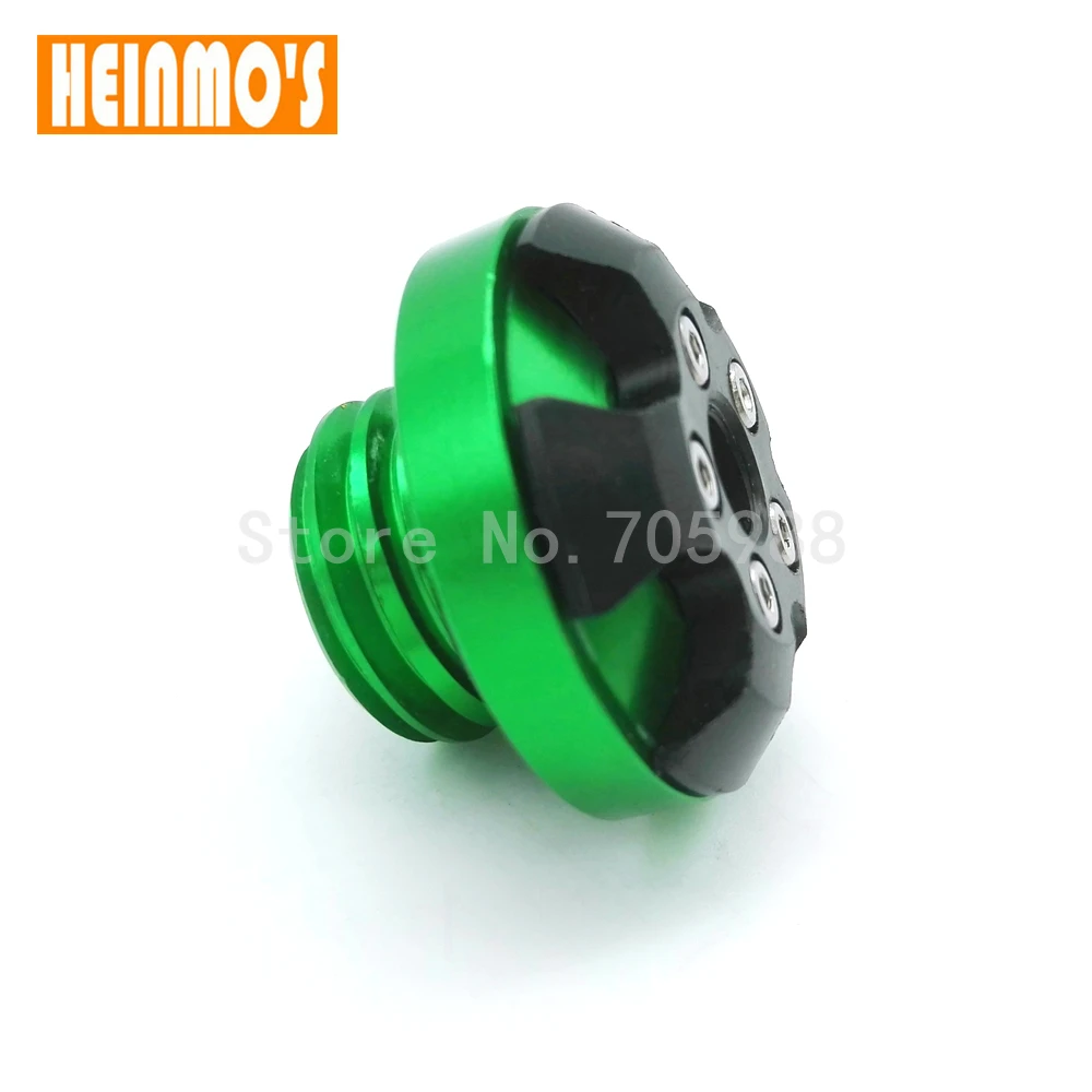 Мотоцикл зеленый CNC машинное масло кепки мотобайк Магнитная моторное заливной