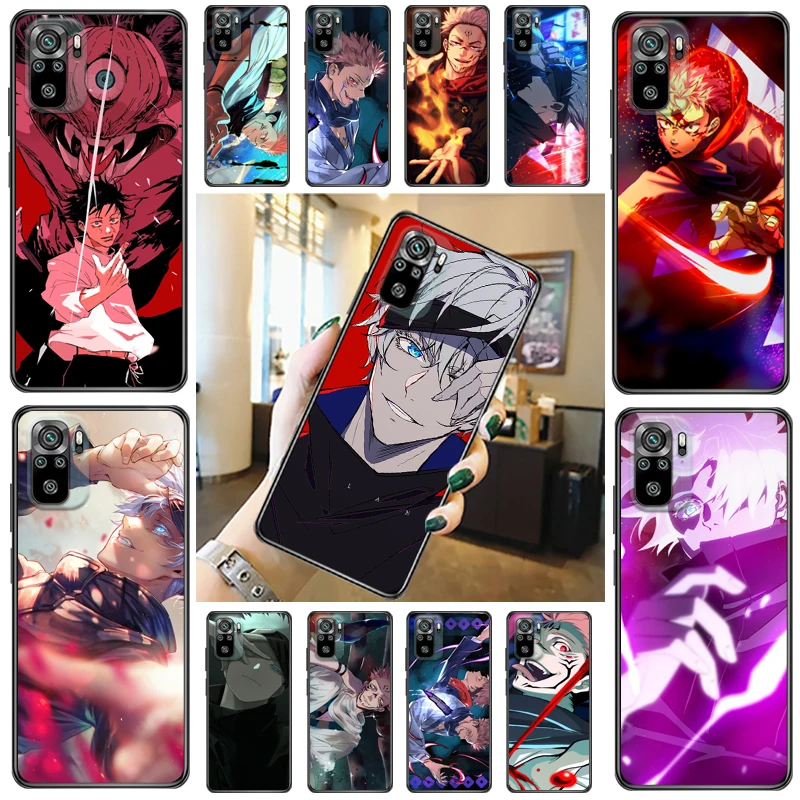 

Jujutsu Kaisen Satoru Gojo Yuji Itadori Fushiguro Megumi Sukuna Phone Case For Xiaomi Redmi Note 10 Pro 10T 5G 10S Back Cover