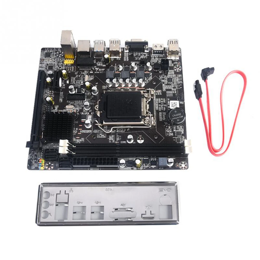 Новейший процессор Intel H61 разъем LGA 1155 Материнская плата mикро ATX 16 Гб 2 DDR3 1600 1333 1066 для Ксеон i3 i5 i7 LGA1155 CPiU материнская плата