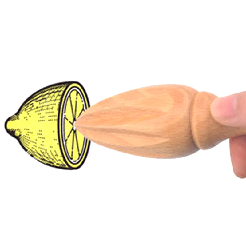 

1Pcs Wooden Lemon Squeezer Mini Juicer Fruit Orange Citrus Juice Extractor Reamer New Multifunctional Kitchen Tool