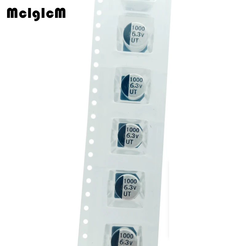 MCIGICM 500 шт. 1000 мкФ 6 3 в 8 мм * 10 2 SMD алюминиевый электролитический