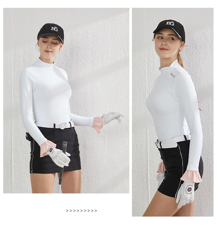 Blktee женская спортивная рубашка для гольфа BG19059 женская рубашка для гольфа осенняя одежда для гольфа