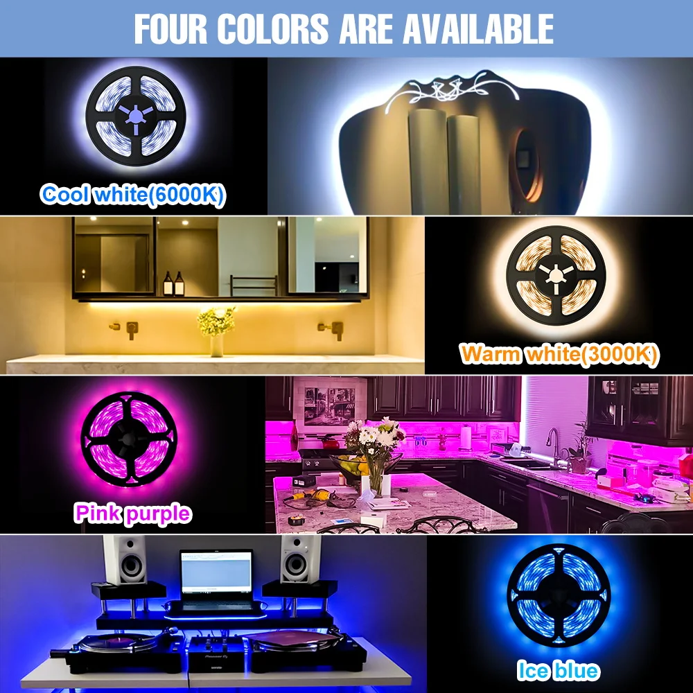 

USB 5V LED Waterproof Light Strip Flexible Lamp Ribbon 2835 LED Strip 50cm 1m 2m 3m LED TV Background Decoration Lighting Strip