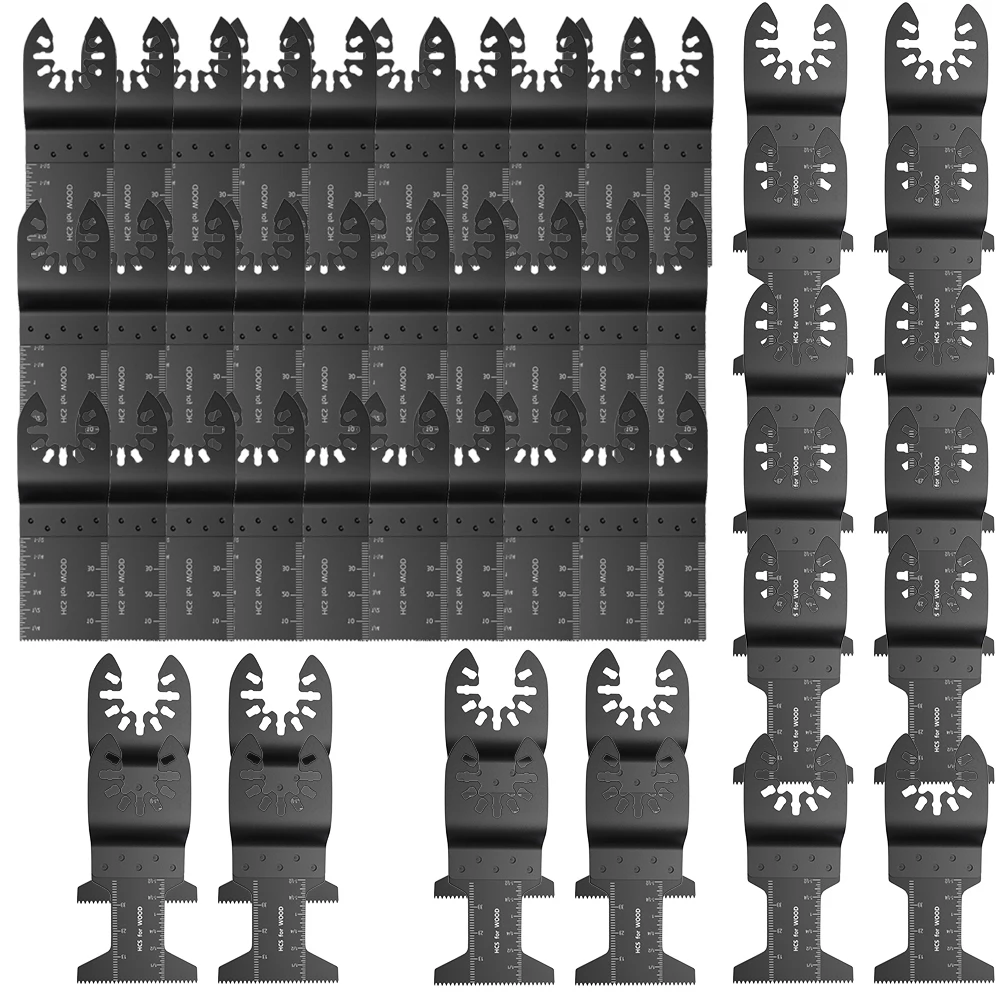 

50 шт. многофункциональное биметаллическое полотно пилы, Осциллирующее многофункциональное полотно пилы для ремонта, электрорезка, многофу...