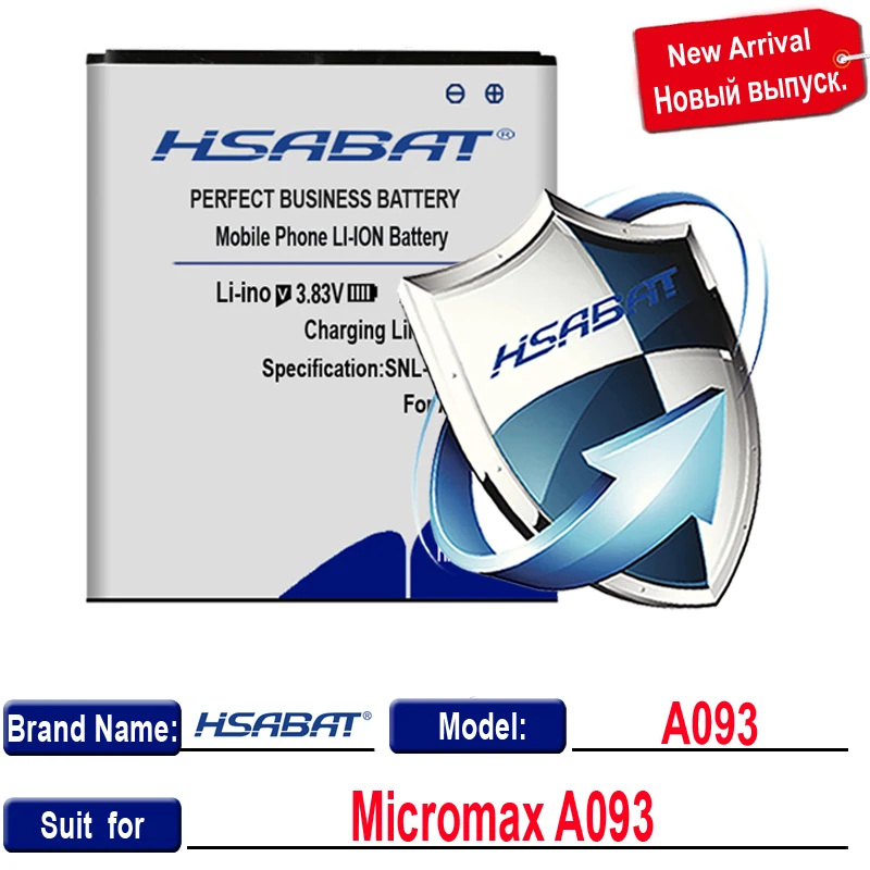 HSABAT 3000mAh For Micromax A093 Lithium-ion polymer battery | Мобильные телефоны и аксессуары