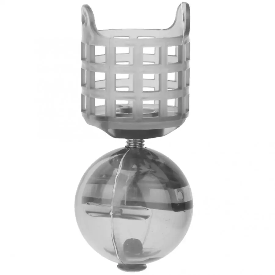 4 шт. пластиковая рыболовная приманка Фидер клетка Регулируемая весовой разъем