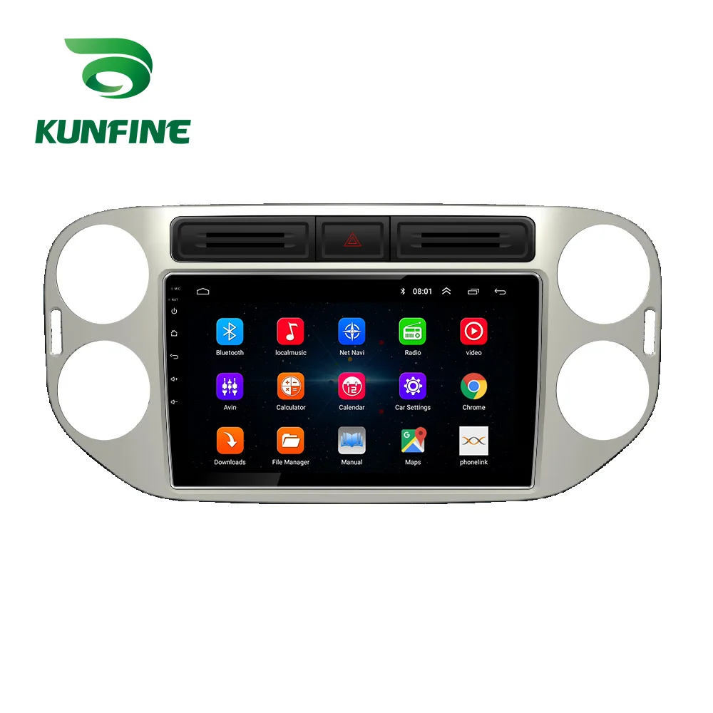 Восьмиядерный автомобильный DVD-плеер Android 10 0 GPS-навигация для VW Tiguan 2010 2011 2012 2013 2014