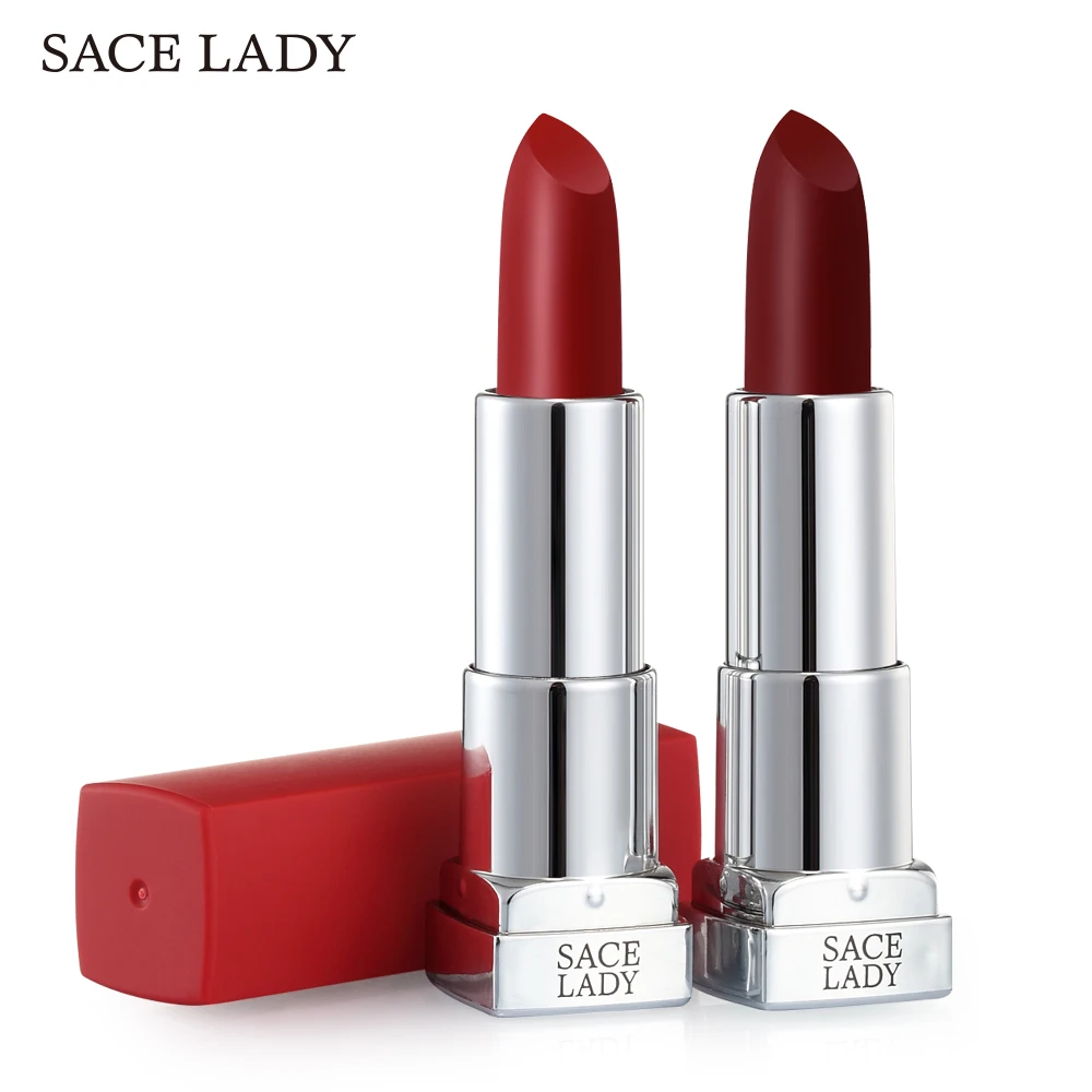 SACE LADY Шелковистые матовые губные помады водостойкие 9 цветов пигментированные