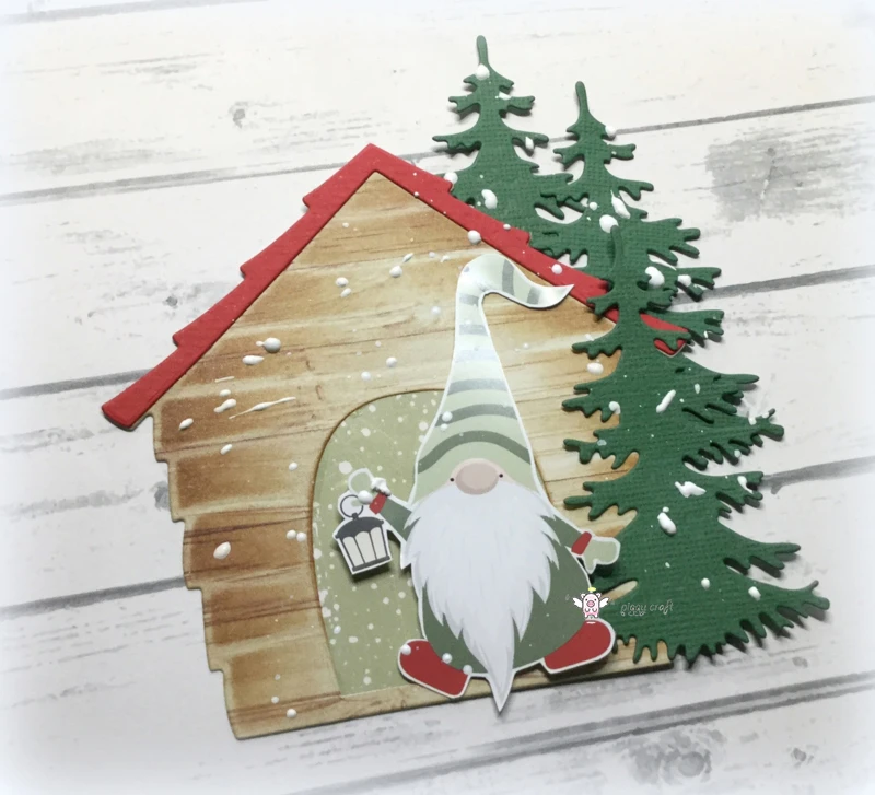 Металлические Вырубные штампы форма для вырезания собака гнездо украшение дома