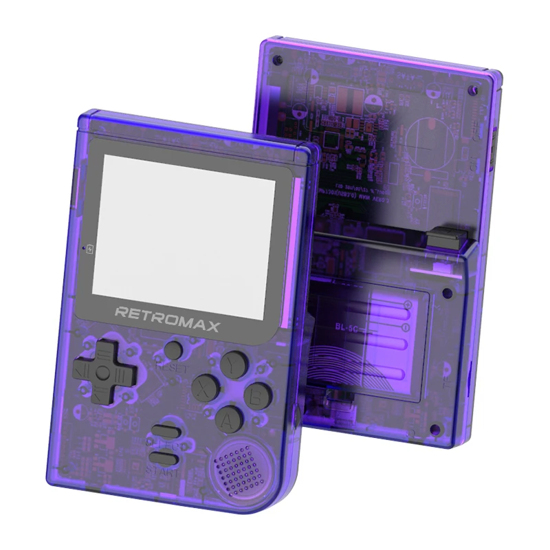 Данные лягушка Retromax 8 бит мини портативная игровая консоль встроенный 181 игр 3 дюймов ЖК-Видео игровой плеер детский подарок - Цвет: Purple