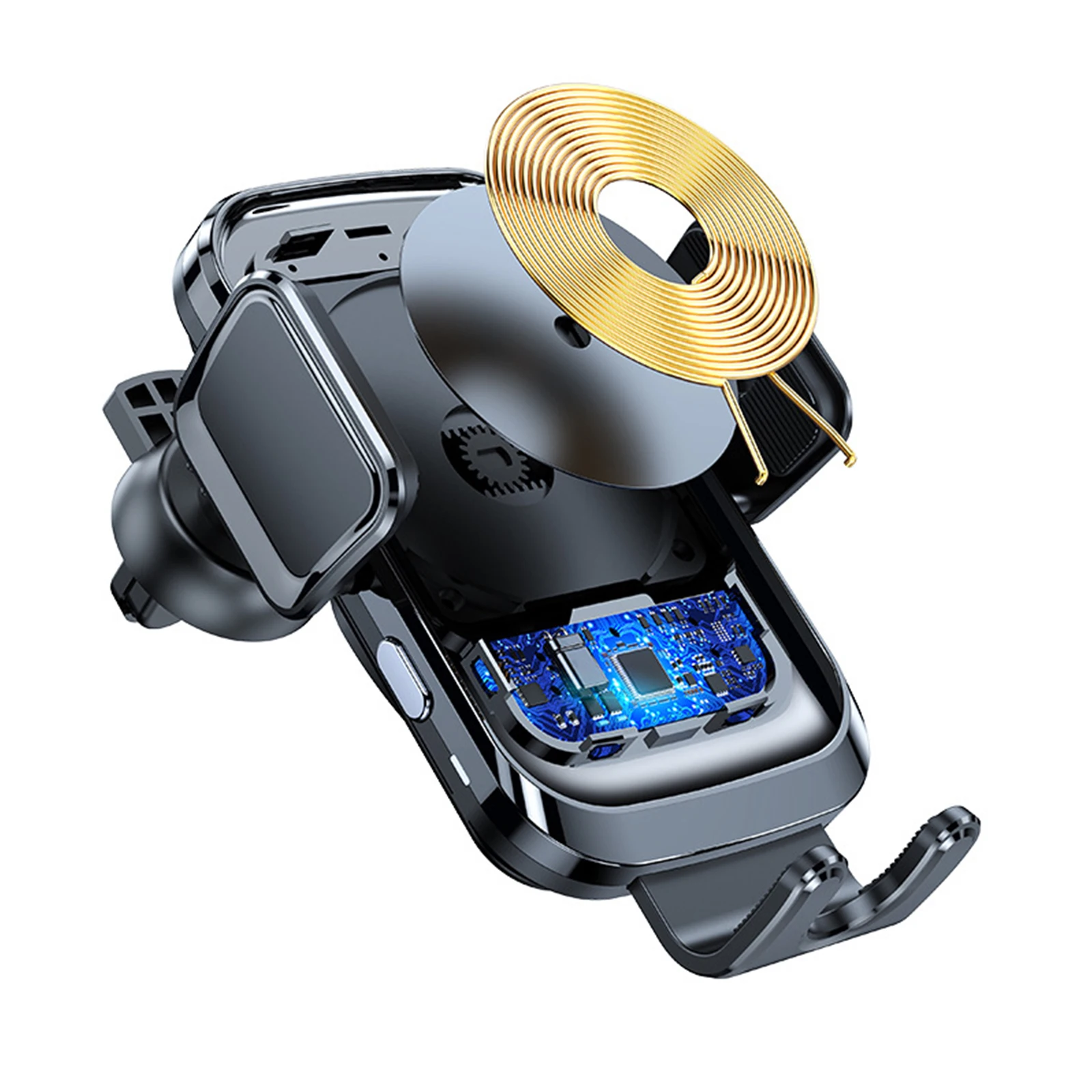 

100% brand new Wireless Car Charger Mount 15W Air Vent Mounted Phone Holder Car Charger With Suction Cup Bracket