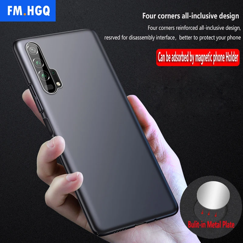 Магнитный автомобильный чехол держатель для Huawei Honor 20 Pro Жесткий Чехол из