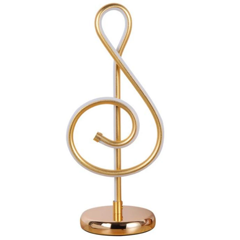 Musical Notes Table Light Bedside Bedroom Lamp Home Decoration Living Room Study Reading Eu Plug | Лампы и освещение