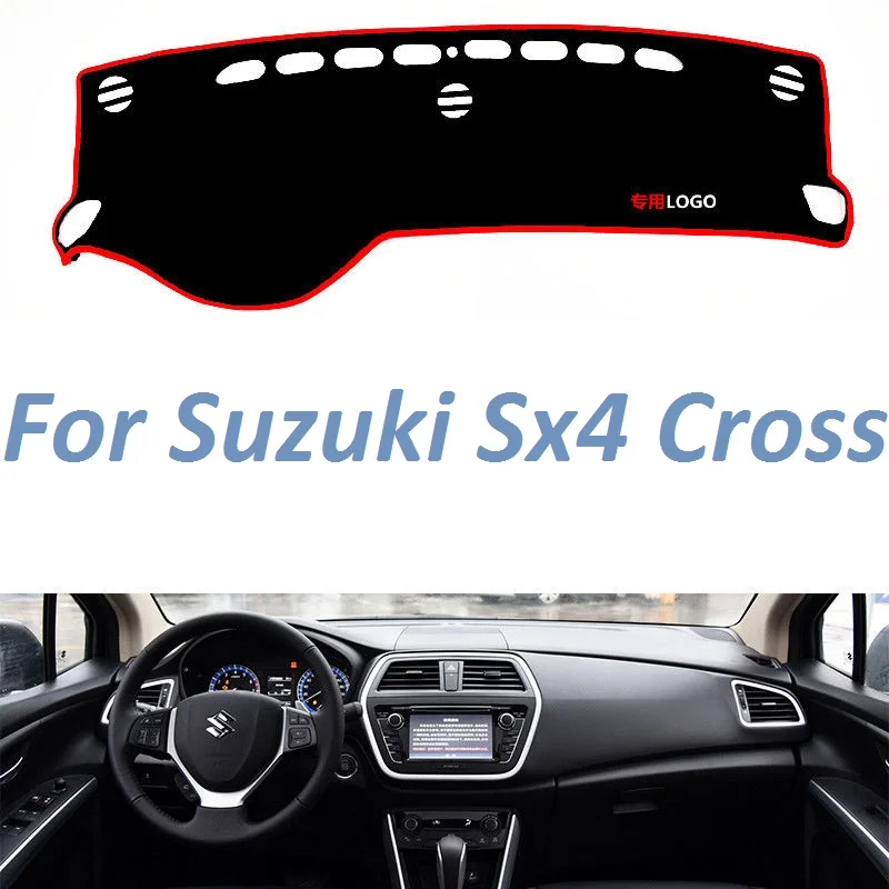 

Для Suzuki SX4 крест левой и правой руки Drive Нескользящие приборной панели крышки коврик инструмент ковры автомобильные аксессуары