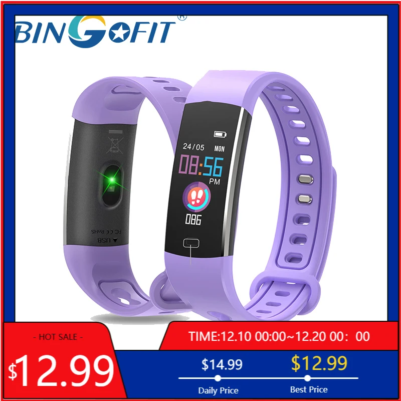 BingoFit смарт браслет 803 IP67 водонепроницаемые Смарт часы фитнес трекер