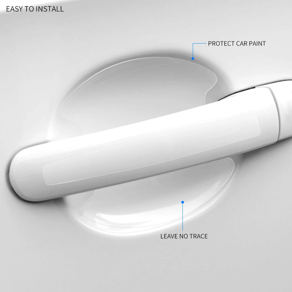 Для Toyota LEVIN 8 шт. ТПУ наклейки на дверные ручки автомобиля защитная пленка
