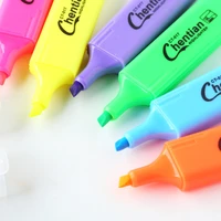 6pc creative candy color highlighter graffiti marker pen student hand account high capacity highlighter office school supplies