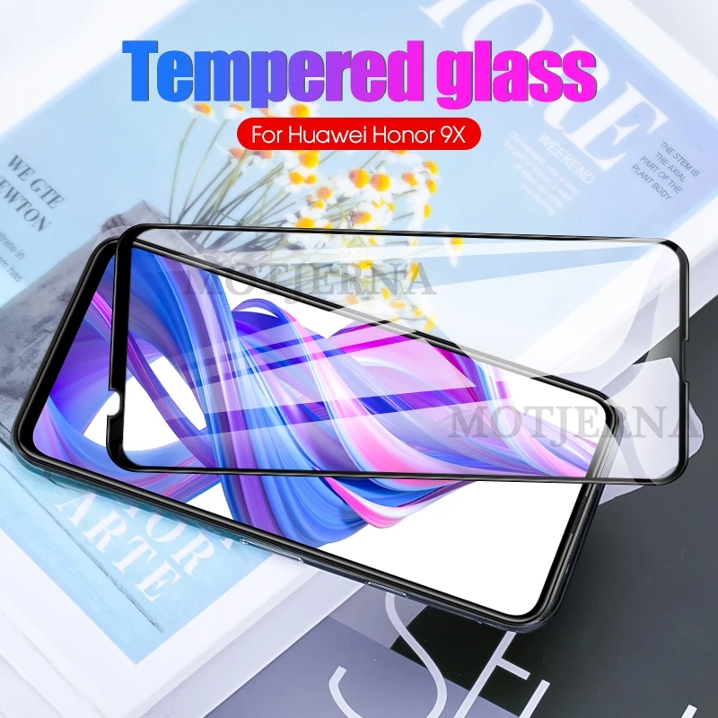 Защитная пленка из закаленного стекла с шелковым принтом для экрана huawei Honor 9X Pro 8A