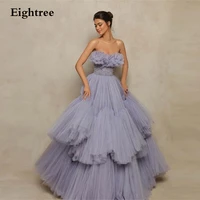 modern lavender sleeveless evening dresses prom dress strapless long formal party ball gowns dresses vestidos de fiesta de noche