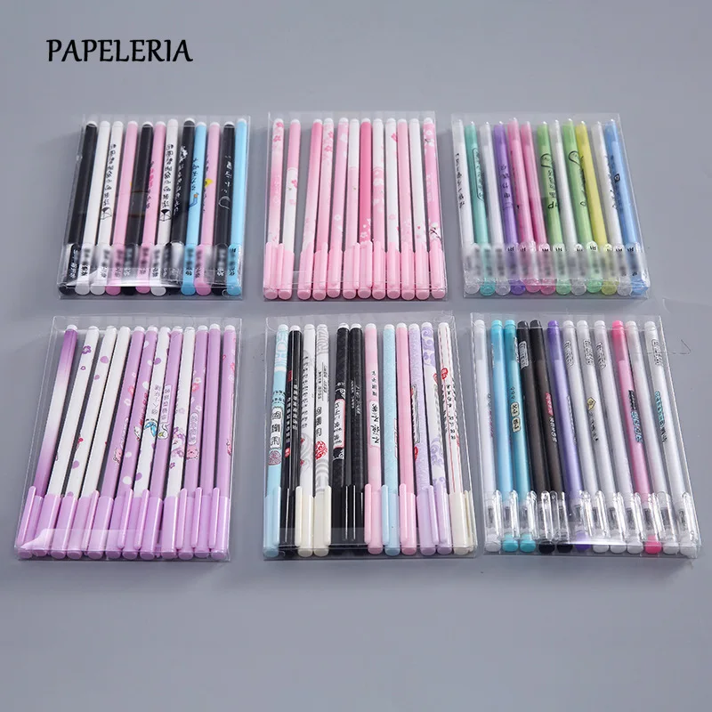 12 шт./компл. kawaii Pen 0 5 мм созвездия Гелевые Ручки Симпатичные Звезды Вселенная