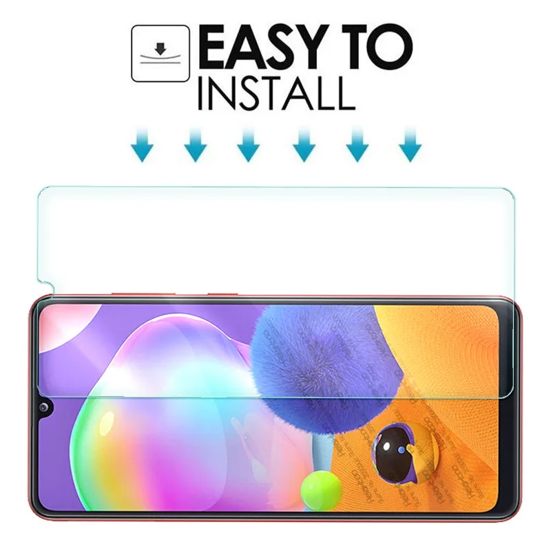 

2-in-1 camera lens glass for samsung a31 a 31 screen protector for samsung galaxy a31 2020 sm-a315f/ds 6.4" protective glas film
