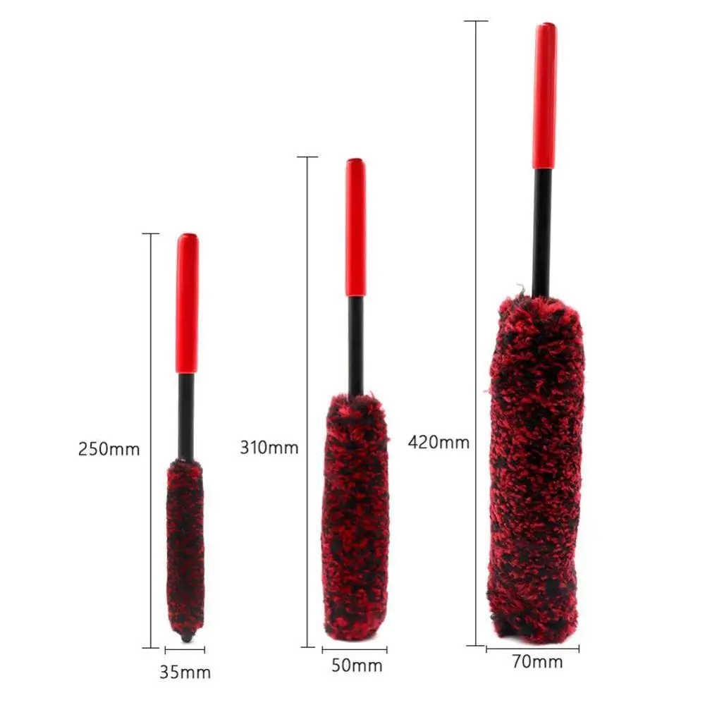 

Portable Car Wheel Brush Auto Wheel Wash Brush Cleaning Flexible Tools Rims Brush Washing Tire Handle Multifunction Wheel P8J8