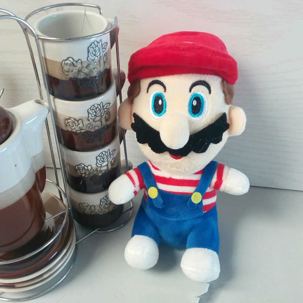 20 см Супер Марио Bros Мягкие игрушки kawaii плюшевые куклы аниме фигурки для детей