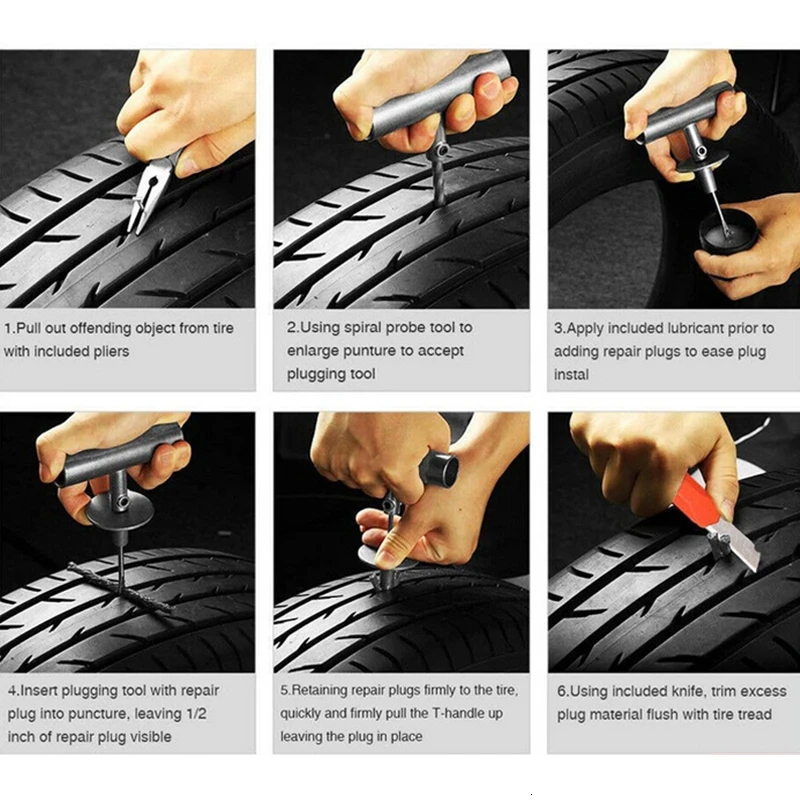 Набор инструментов для автомобиля набор быстрого ремонта шин универсальный