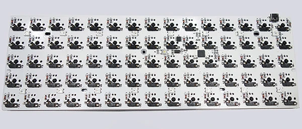 RGB75 artholinear клавиатура Горячая замена тип-c соединение QMK программируемый Gateron Cherry MX переключатели механическая клавиатура - Цвет: PCBA Only
