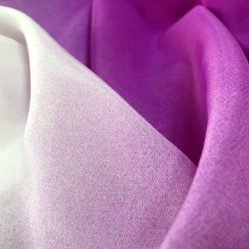 1 м * 2 тень чифон материал тона Непрозрачный шифон Koshibo градиентная ткань