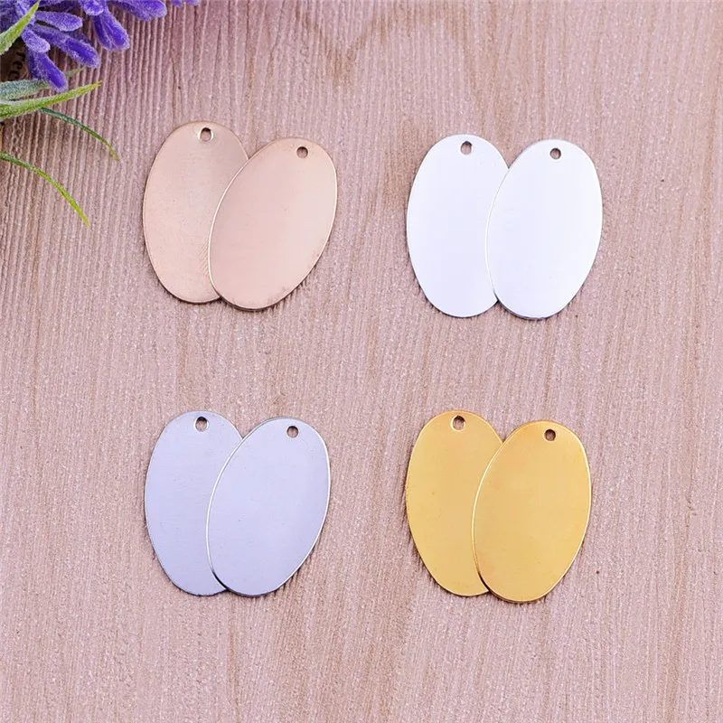 Пустые латунные Овальные Подвески с тиснением из меди для изготовления