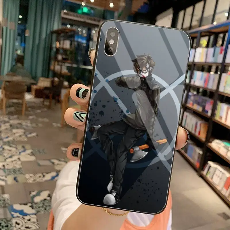 Creepypasta Ticci Toby x reader Luxury Unique Phone Cover Tempered Glass For iPhone 11 Pro XR XS MAX 8 X 7 6S 6 Plus SE 2020case | Мобильные