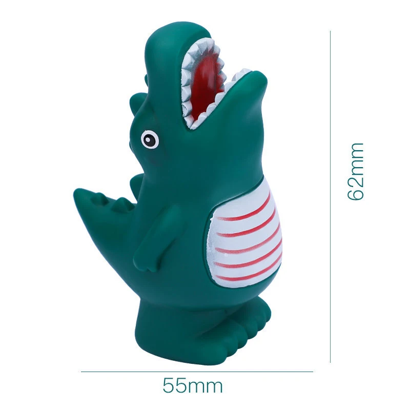 1 Uds Color al azar lindo dinosaurio peque&ntilde;o caucho chill&oacute;n juguetes de ba&ntilde;o para beb&eacute; descomprimir ventilaci&oacute;n juguetes SPINNER regalos de cumplea&ntilde;os para los ni&ntilde;os-1