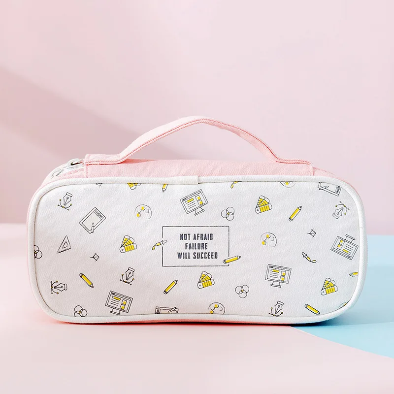 

Simple Large Capacity Pencil Cases Kawaii Pencilcase Pen Bag School Supplies Box Pencils Pouch Cute Stationery Multifunctional