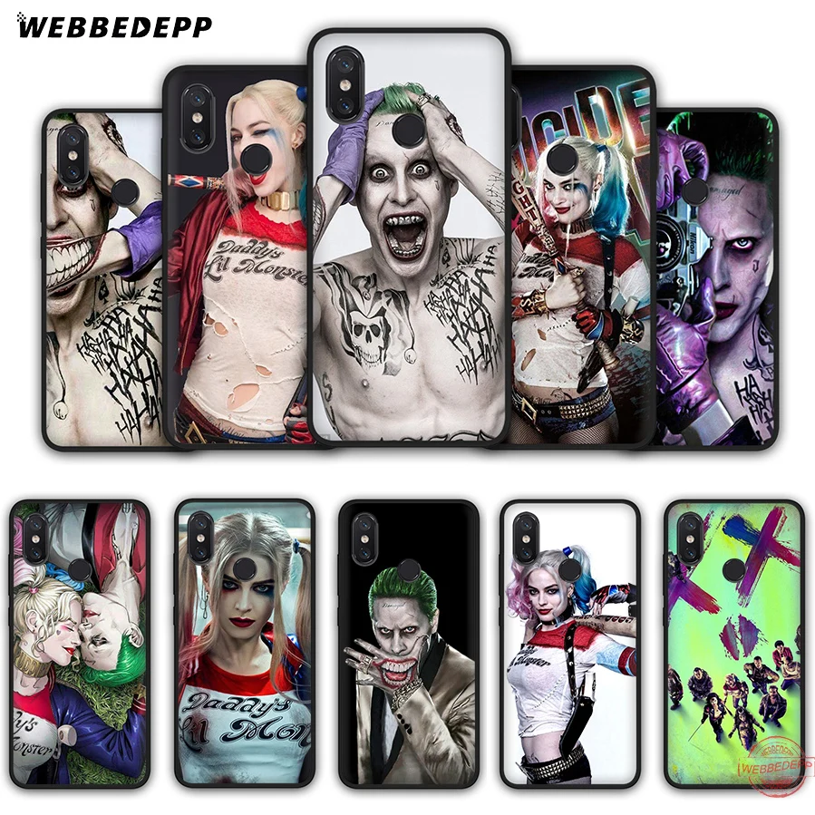 WEBBEDEPP Харли Квинн Отряд Самоубийц мягкий чехол для Xiaomi Mi A3 9 9T 10 Lite CC9E Max 3 Redmi 7A K20 Pro