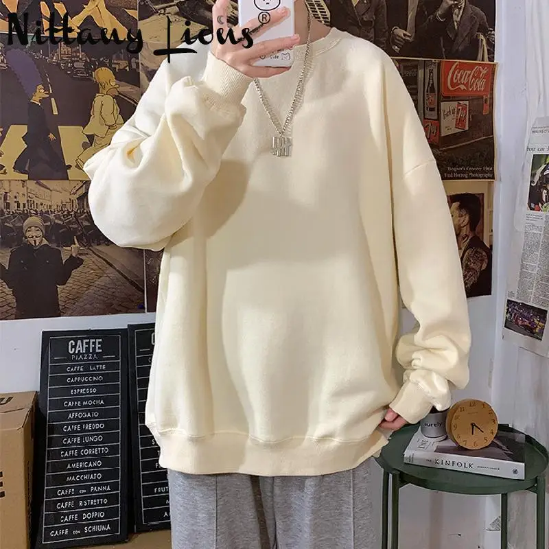 Women's Sweatshirt Fashion Woman's Hoodies Oversize Female Loose Cotton Solid Women Sweatshirts Harajuku 2021 Autumn Lady