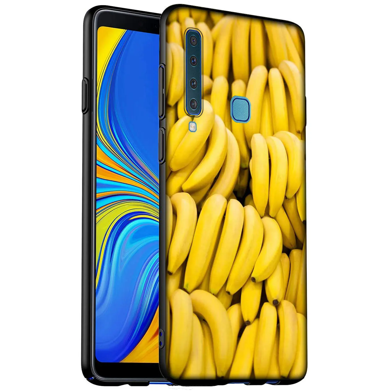 Желтый банановый Мягкий силиконовый чехол для телефона Samsung Galaxy A6 A7 A8 A9 2018 A3 A5 2016